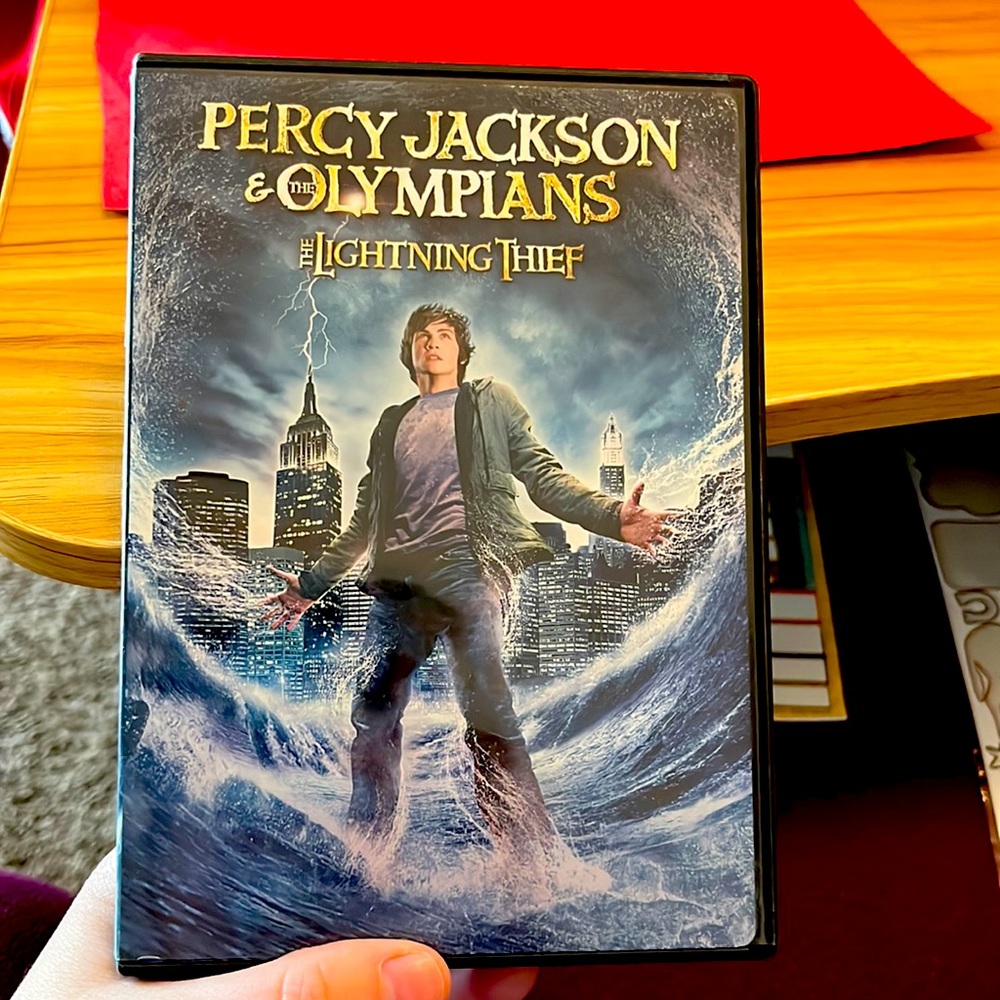 DVD, Percy Jackson & The Olympians, The Lightning Thief, Blue, Black